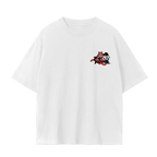 White Tee for Fog & Form SF Mr. Icon posing t-shirt. 