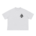 White casual solid quality t-shirt with a CA Weed style Fog & Form logo. 