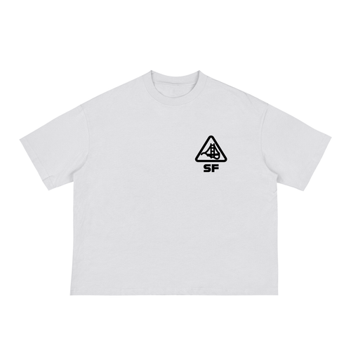 White casual solid quality t-shirt with a CA Weed style Fog & Form logo. 