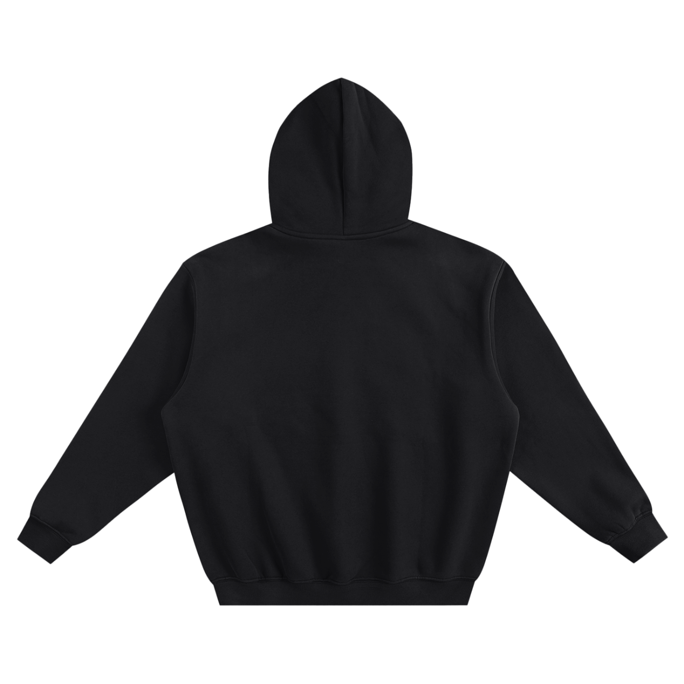 Black soft hoodie for casual outfit.